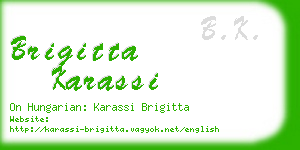 brigitta karassi business card